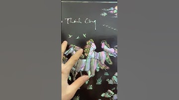 tranh khảm trai mã đáo thành công