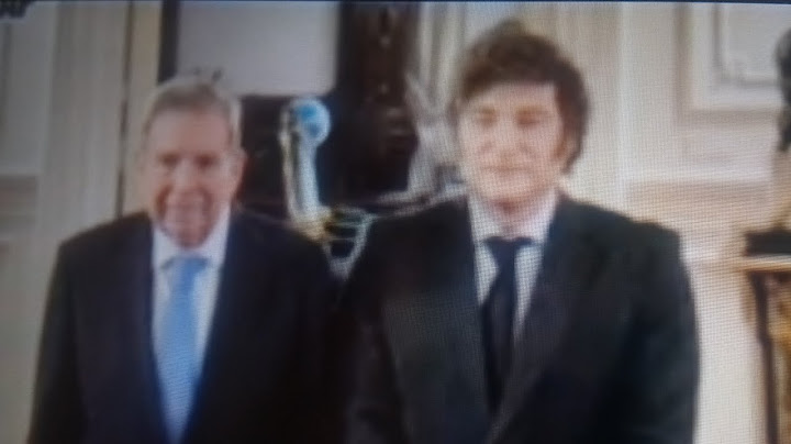 JAVIER MILEI RECIBE A EDMUNDO GONZÁLEZ EN CASA ROSADA