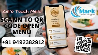 Zero Touch QR Code Scan menu #digitalmarketing #qrcode #menu screenshot 2