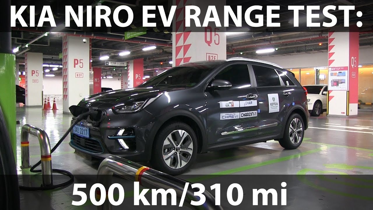 Bewolkt Maar werkzaamheid Kia Niro EV driving 500 km/310 mi in one charge - YouTube