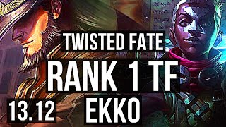 TWISTED FATE vs EKKO (MID) | Rank 1 TF, 5/1/12, Rank 14 | NA Challenger | 13.12