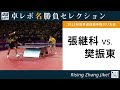 卓レポ名勝負セレクション｜張継科 対 樊振東（世界卓球2013パリ大会 男子シングルス3回戦）