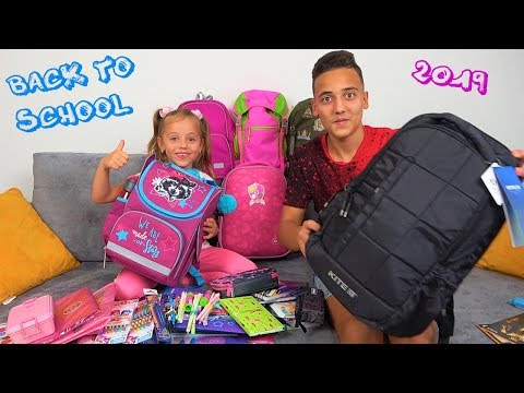 Back to School 2019 Рюкзаки и Канцелярия для Насти и Саши ПОКУПКИ к школе ПОДАРКИ для подписчиков