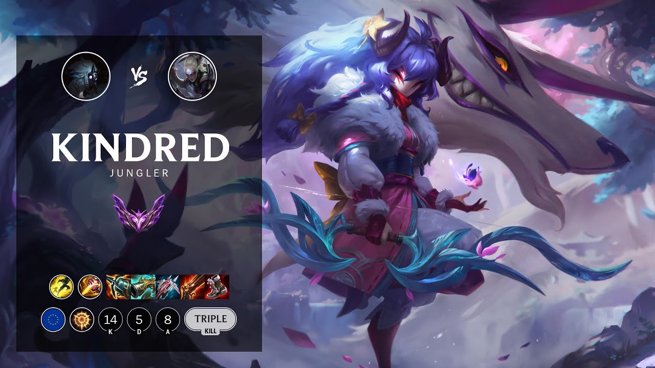 Kindred Jungle vs Diana - EUW Master Patch 12.8