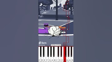 Smiling Critters Herobrine Attack Big CatNap (@PADLOTOON) - Octave Piano Tutorial