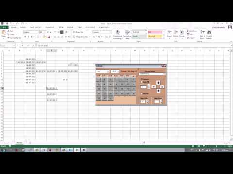 calendar (excel add-in) VBA