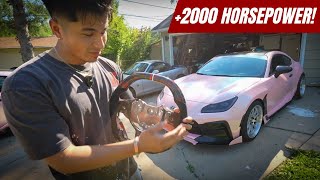 I Bought my Brother a Carbon Fiber Wheel!! Ebay Carbon Fiber Wheel Install Gr86!
