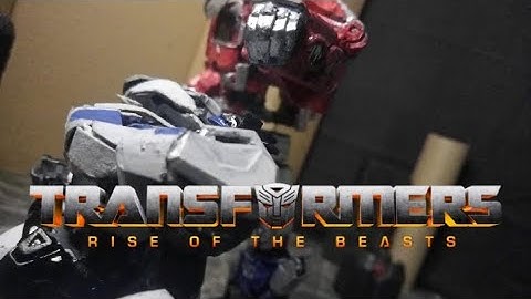 TransFormers rise of the Beasts stop motion Jazz vs mind controled Optimus prime