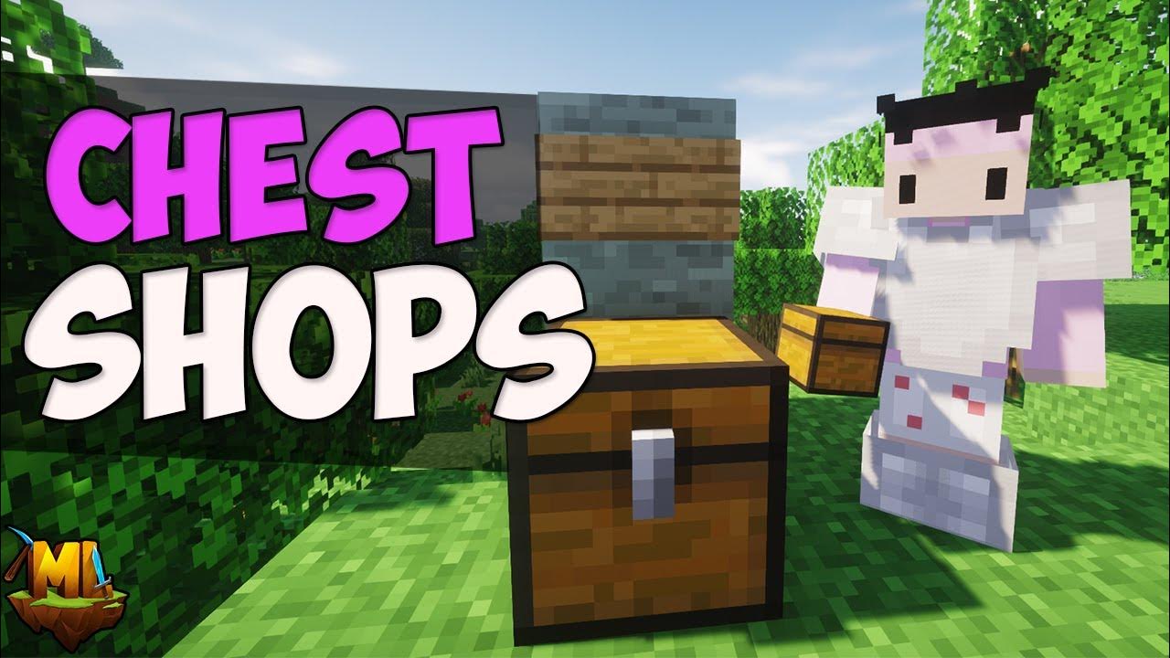 How to make a Minecraft Chest Shop (Towny) YouTube