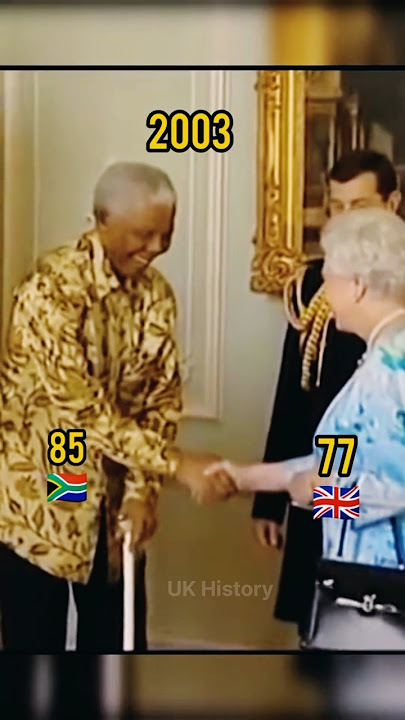 Queen Elizabeth👑 Met Nelson Mandela: A Royal Friendship 🥀 #queen #nelsonmandela #shorts