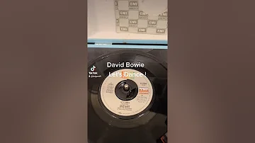 David Bowie Let's Dance old 45 record.