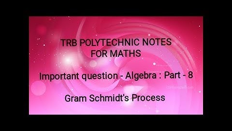 TRB POLYTECHNIC NOTES FOR MATHS : Algebra - 8