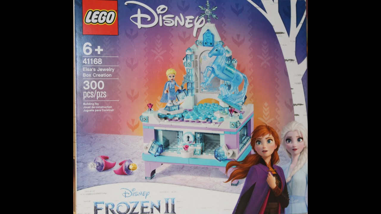 LEGO Frozen 2 Disney ELSA Jewelry Box Creation, 41168/Speed Build YouTube