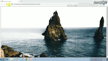 how to add full size background image using css and html in notepad