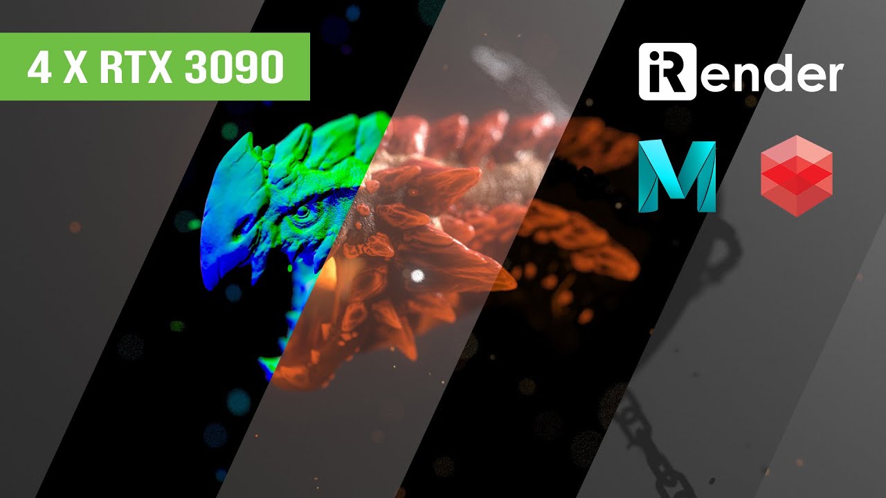 Powerful Render Farm for Maya & Redshift with 4 x RTX 3090 iRender