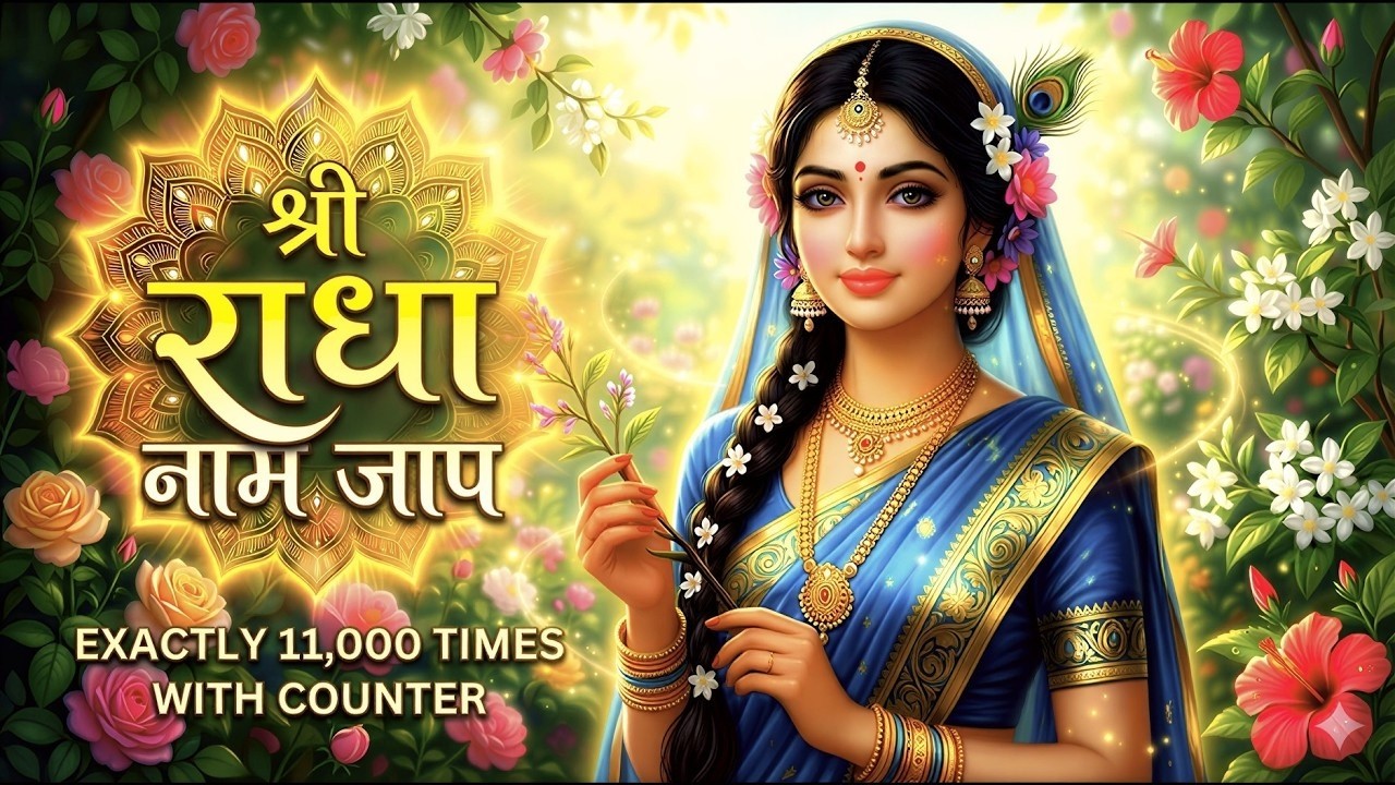 अखंड श्री राधा नाम जप 11000 बार | Shri Radha Naam Jaap 11000 Times | Radha Naam Dhun 2026 | Radha