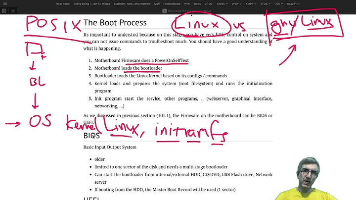 LPIC 1 - 007 - 101.2 - Part 1/ 2 - The Boot Process; Concepts