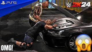 WWE 2K24 - Stone Cold vs. The Rock - No Holds Barred Match at WrestleMania 38 | PS5™ [4K60]