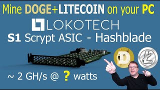 Mine DOGE & LITECOIN Profitably From Your PC  LOKOTECH ASIC PCIE CARD | 5x More Efficient than L7?