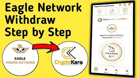 How to Withdraw from Eagle Mining Network in CryptoKara Wallet