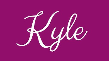 Learn how to Sign the Name Kyle Stylishly in Cursive Writing