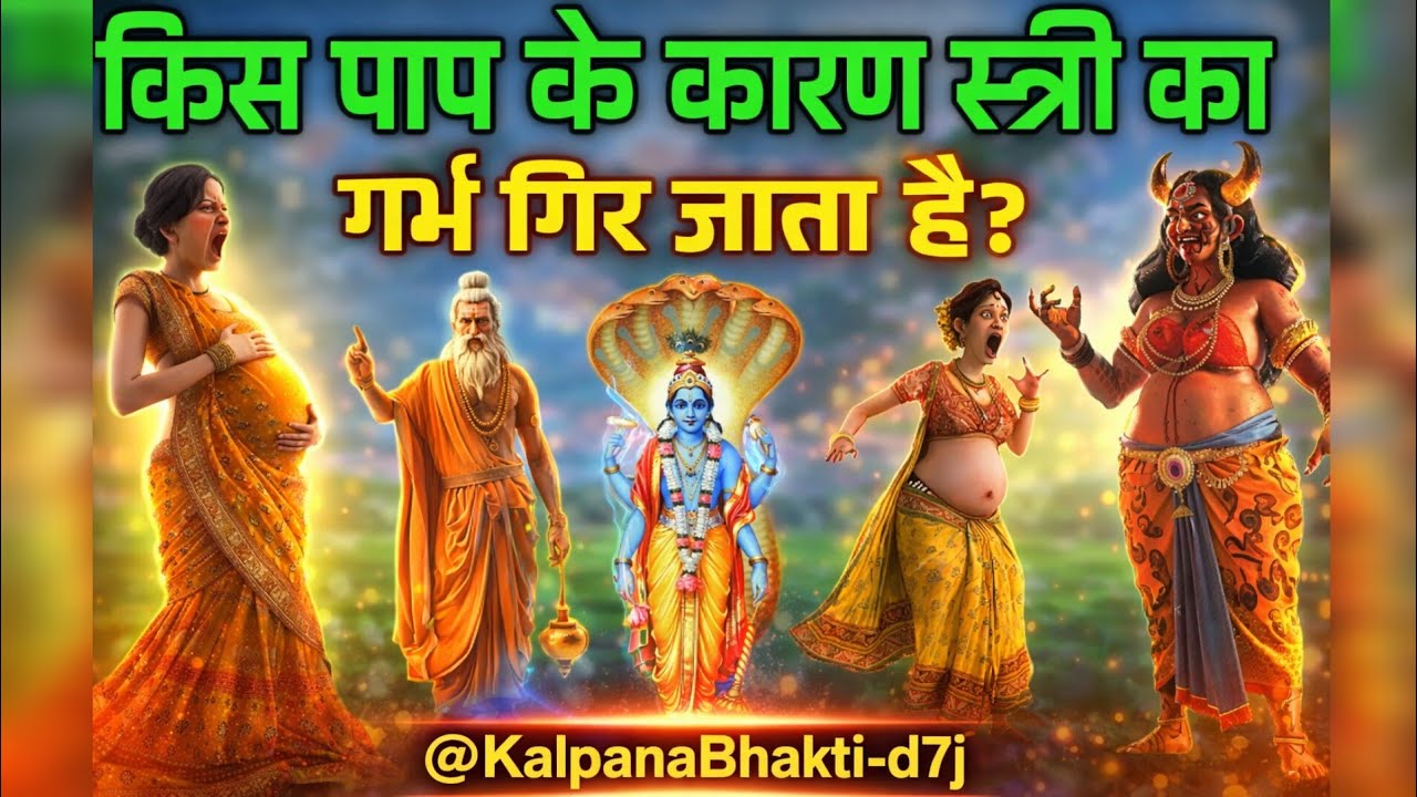 किस पाप के कारण स्त्री का गर्भ गिर जाता है? | शास्त्रों में छुपा सच | Kalpana Bhakti