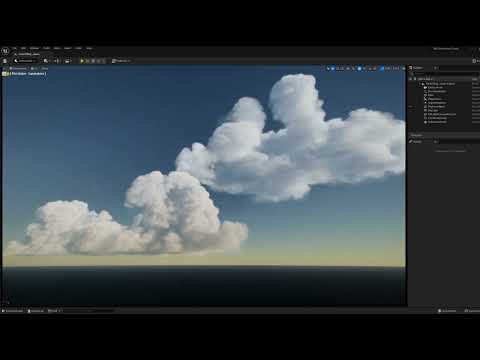 Volumetric Clouds from EmberGen in Unreal Engine 5 (UE5)