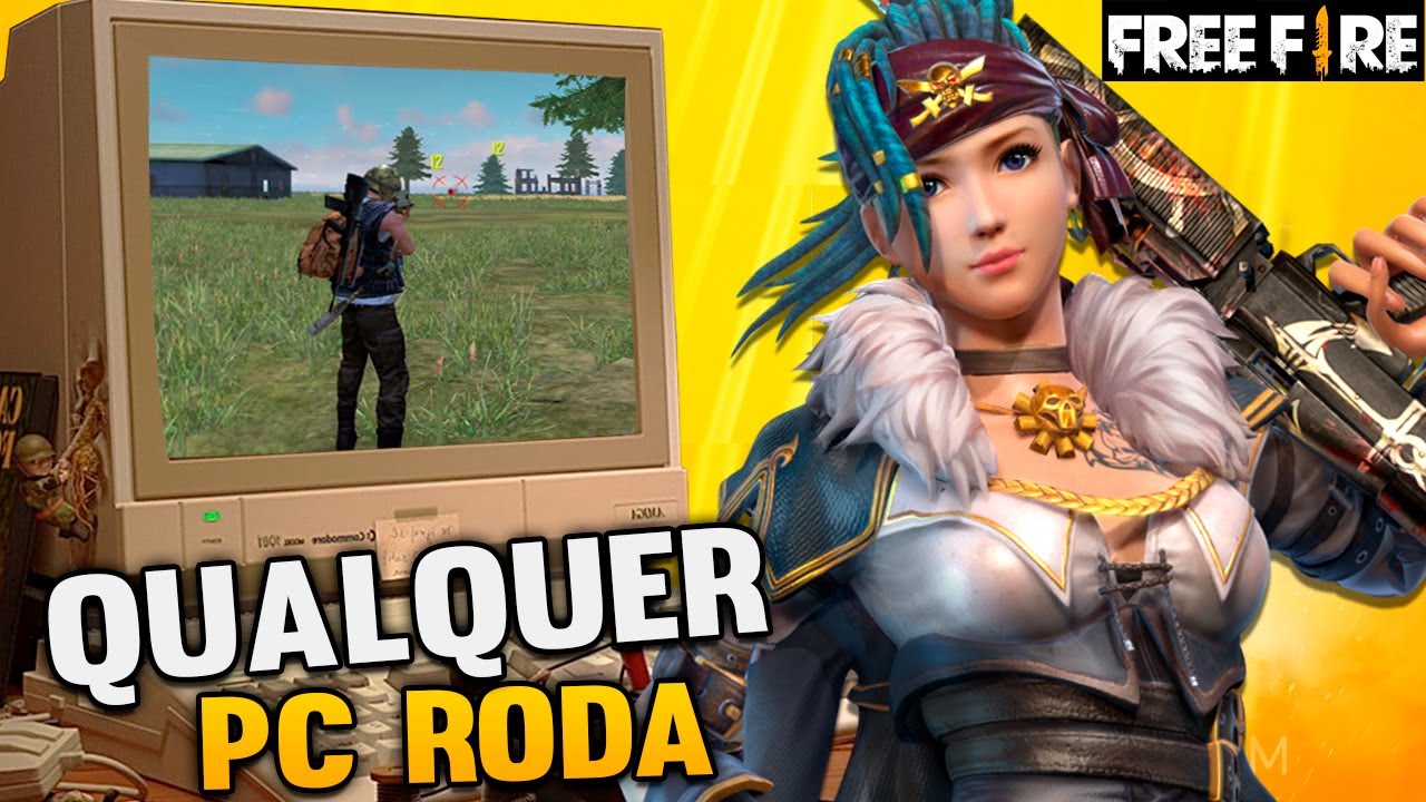 Como jogar FREEFIRE no PC FRACO com 2GB Ram P3 ! #fogareugratis