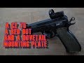 A CZ 75 SP-01, a Vortex Venom and a Dovetail Mounting Plate