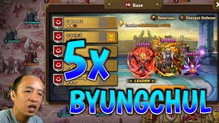 5x Siege ByungChul Def Summoners War