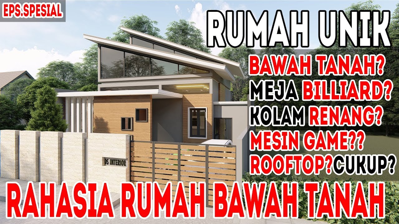 Desain Rumah 9x15 Ini Punya Ruang Bawah Tanah Yang Tak Terduga