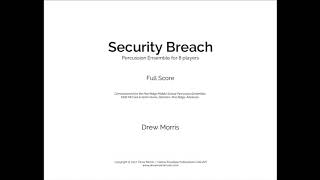 Security Breach - By Drew Morris - Grade 2 Percussion Ensemble - Score and Audio