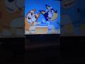 Sonic watch bluey video on the YouTube video in the tv