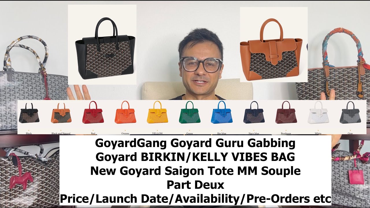 New Goyard 'Birkin' Bag?! Everything You need to know about Goyard's new  Saigon MM Souple Tote Bag 