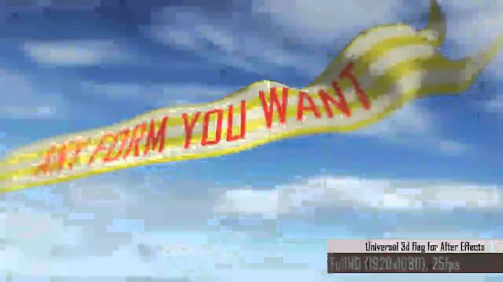 Universal 3D Flag After Effects Template