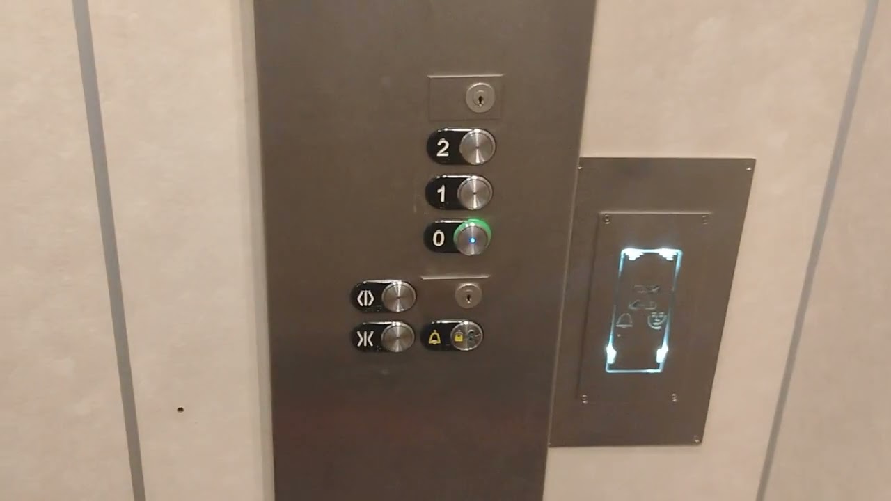 Schindler Mod Traction Elevator C at Louvre Museum in Paris France