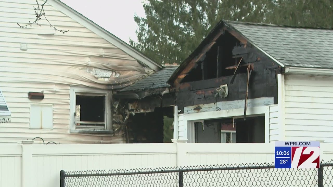 Crews knock down fire in North Smithfield - YouTube