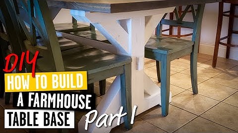 DIY How To Build Farmhouse Trestle Table Base - Part A