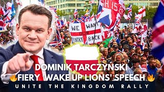 POLAND'S DOMINIK TARCZYNSKI - FIERY 'WAKE UP BRITISH LIONS' SPEECH AT UNITE THE KINGDOM PROTEST