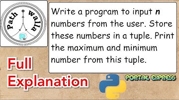 Write a program to input n numbers from the user. Store these numbers in a tuple. Print the maximum