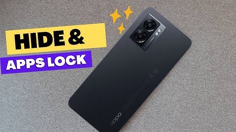 How To Hide & Apps Lock Oppo A57 | Step By Step |