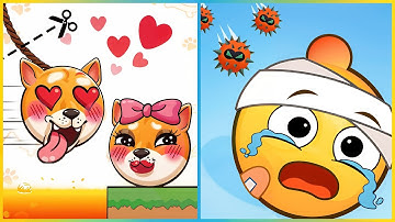 Rope Dog Cut to Save VS Save the Balls - All Levels SpeedRun ep 1