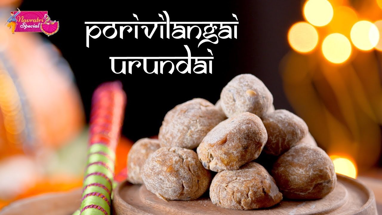Porivilangai Urundai Recipe By Preetha | Porulangai Urandai | Multigrain Ladoo | Navratri Special | India Food Network