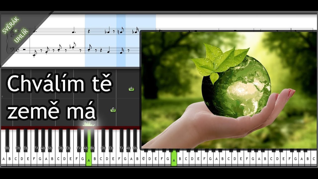 Chválím tě, Země má - Zdeněk Svěrák a Jaroslav Uhlíř (piano tutorial)