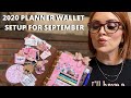 2020 PLANNER WALLET SETUP &amp; FLIP THROUGH FOR SEPTEMBER | LOUIS VUITTON AGENDA SETUP &amp; FLIP THROUGH