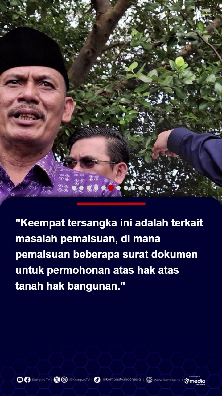 Kades Kohod Ditetapkan Tersangka Kasus Pemalsuan HGB dan SHM Pagar Laut Tangerang #pagarlaut