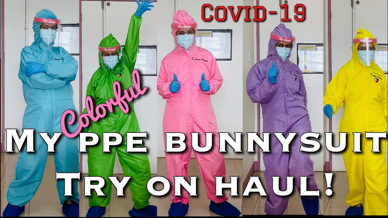 COVID-19 Series: My PPE Bunny suit Collection! A Different Try on Haul! | DOCTOR VLOGGER