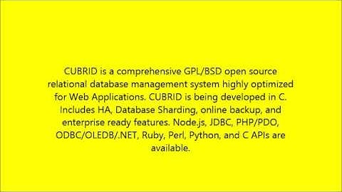 What is CUBRID Software
