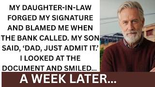 My Daughter-in-Law Forged My Signature and Blamed Me—Then the Bank Called