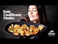 Golden roasted cauliflower steaks! The easiest keto side dish that tastes amazing!